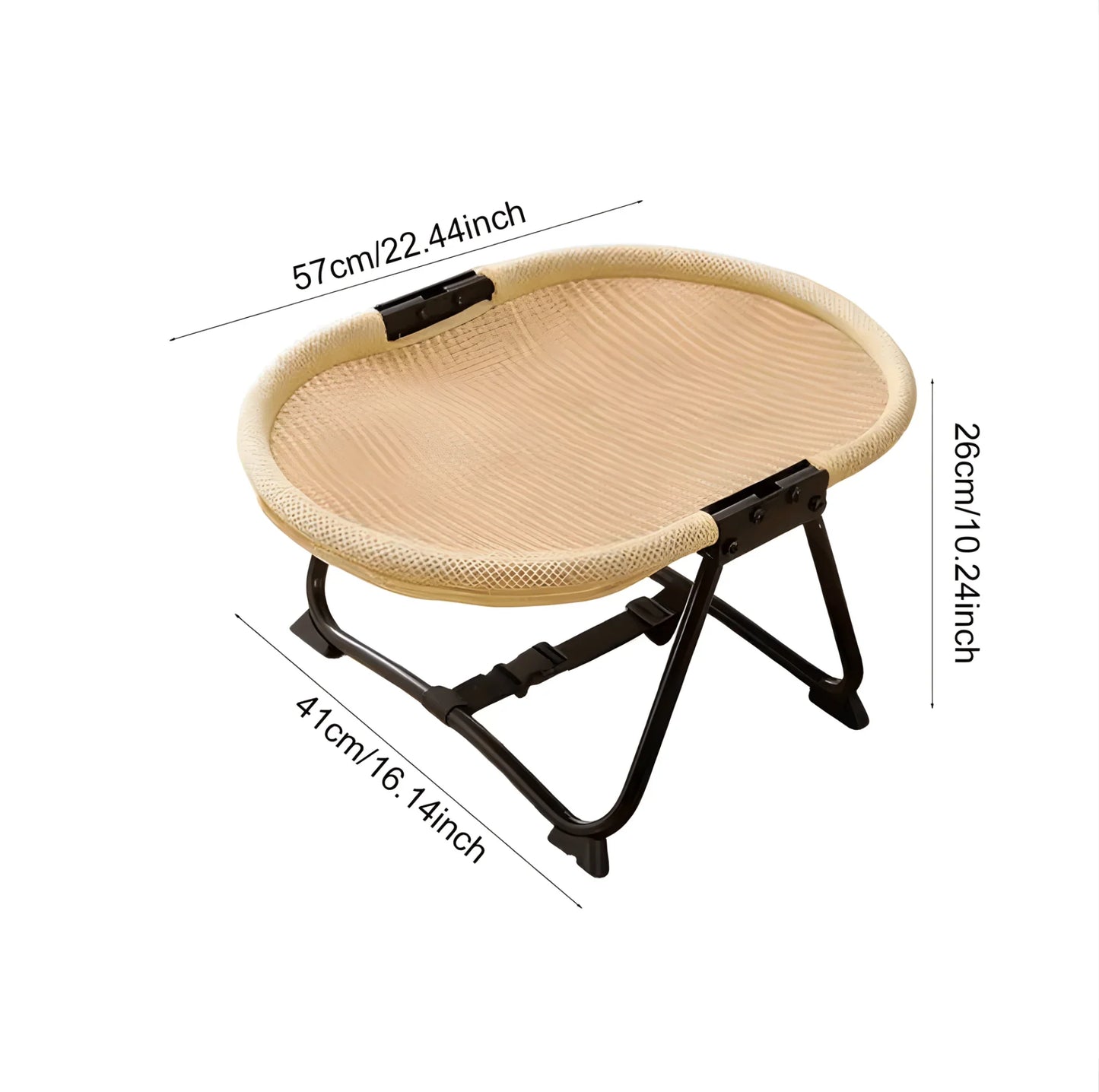 Large pet hammock—a soothing elevated pet bed designed specifically for cats and small dogs. This soft, anxiety-relieving, glow-in-the-dark indoor pet bed provides comfortable support.