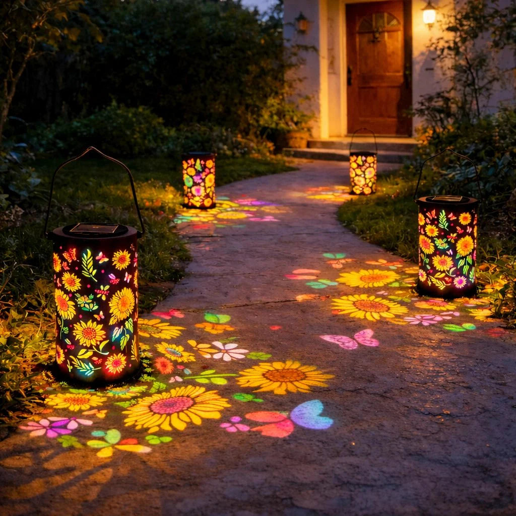 🌞Colorful Sunflower Glow Solar Garden Lantern（🔥Buy 1 get 1 free）