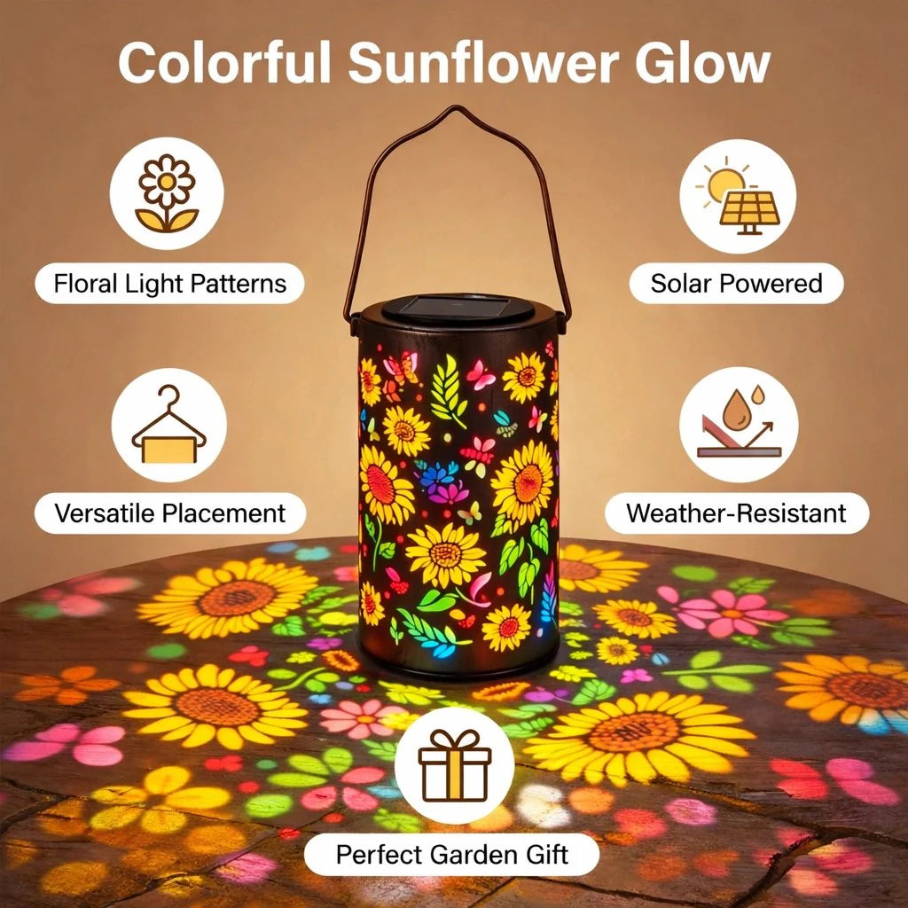 🌞Colorful Sunflower Glow Solar Garden Lantern（🔥Buy 1 get 1 free）