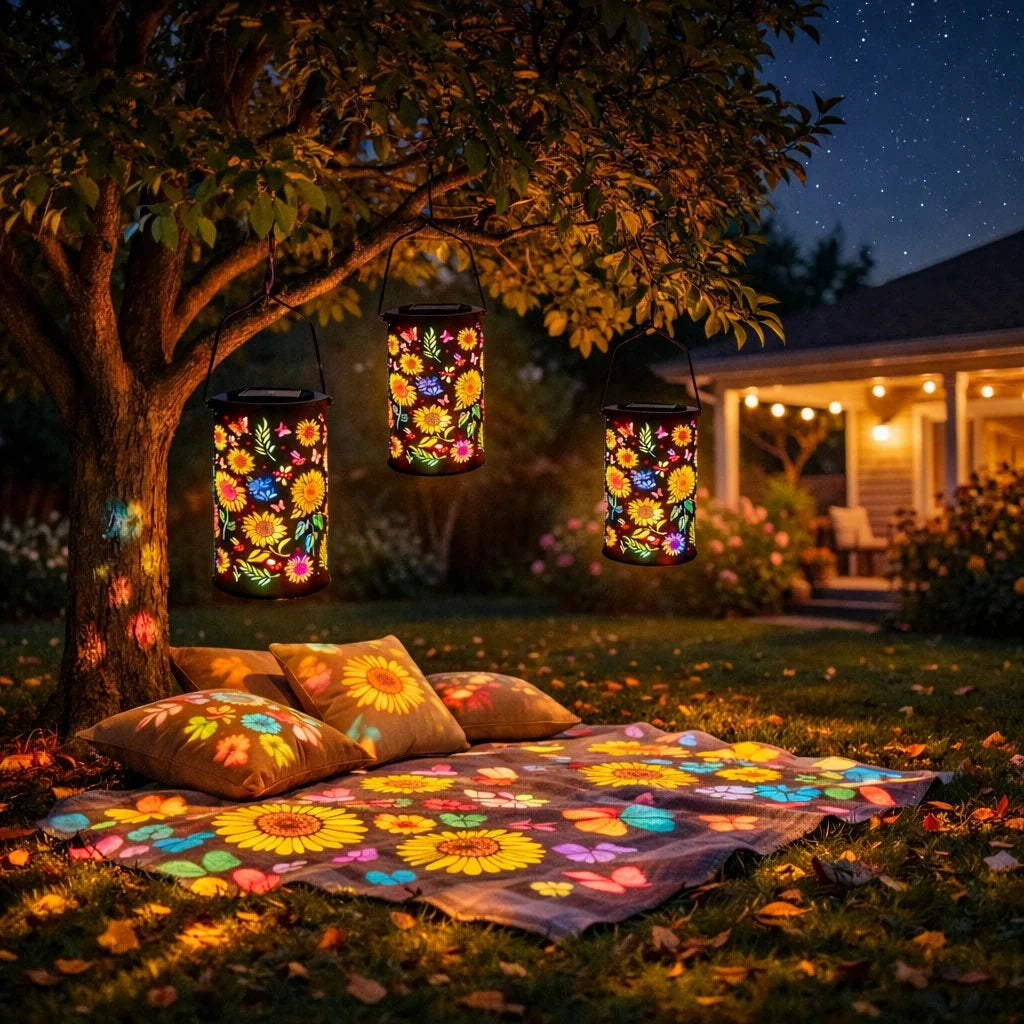 🌞Colorful Sunflower Glow Solar Garden Lantern（🔥Buy 1 get 1 free）