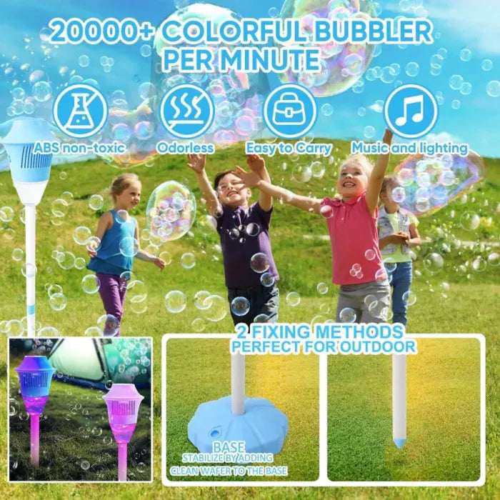 ✨Create a Backyard Wonderland: Automatic Music & Light Bubble Machine🥳