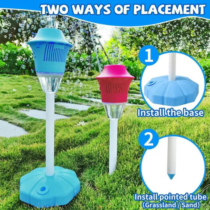 ✨Create a Backyard Wonderland: Automatic Music & Light Bubble Machine🥳